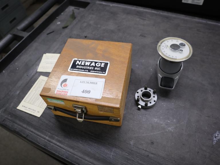 Newage Portable Hardness Tester with Standards in Wood Case- Auction Item