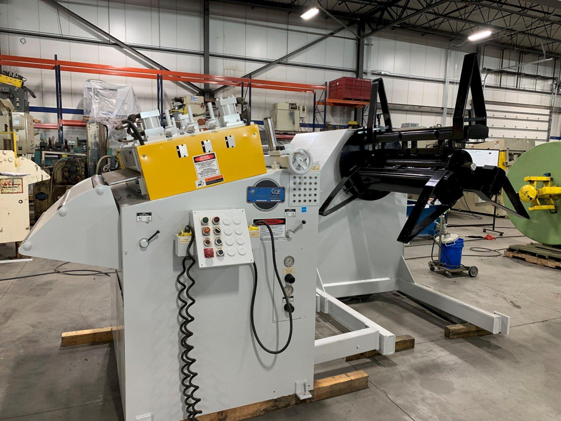 Coe Press Pull Off Coil Reel Uncoiler 10,000 Lb x 42" Wide