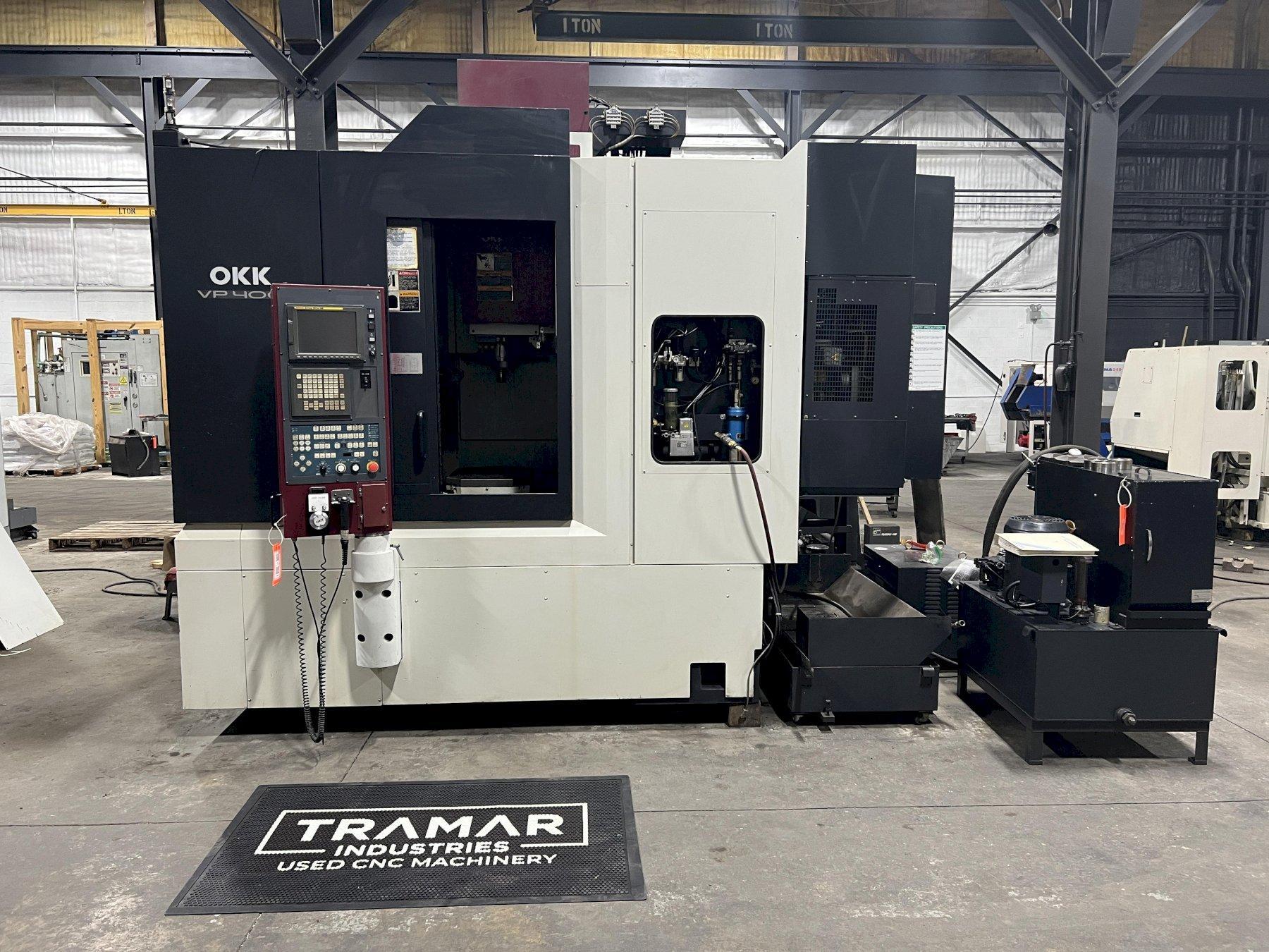 OKK VP-400 Used CNC Vertical Machining Center with Rotary Pallet Changer For Sale - 2006