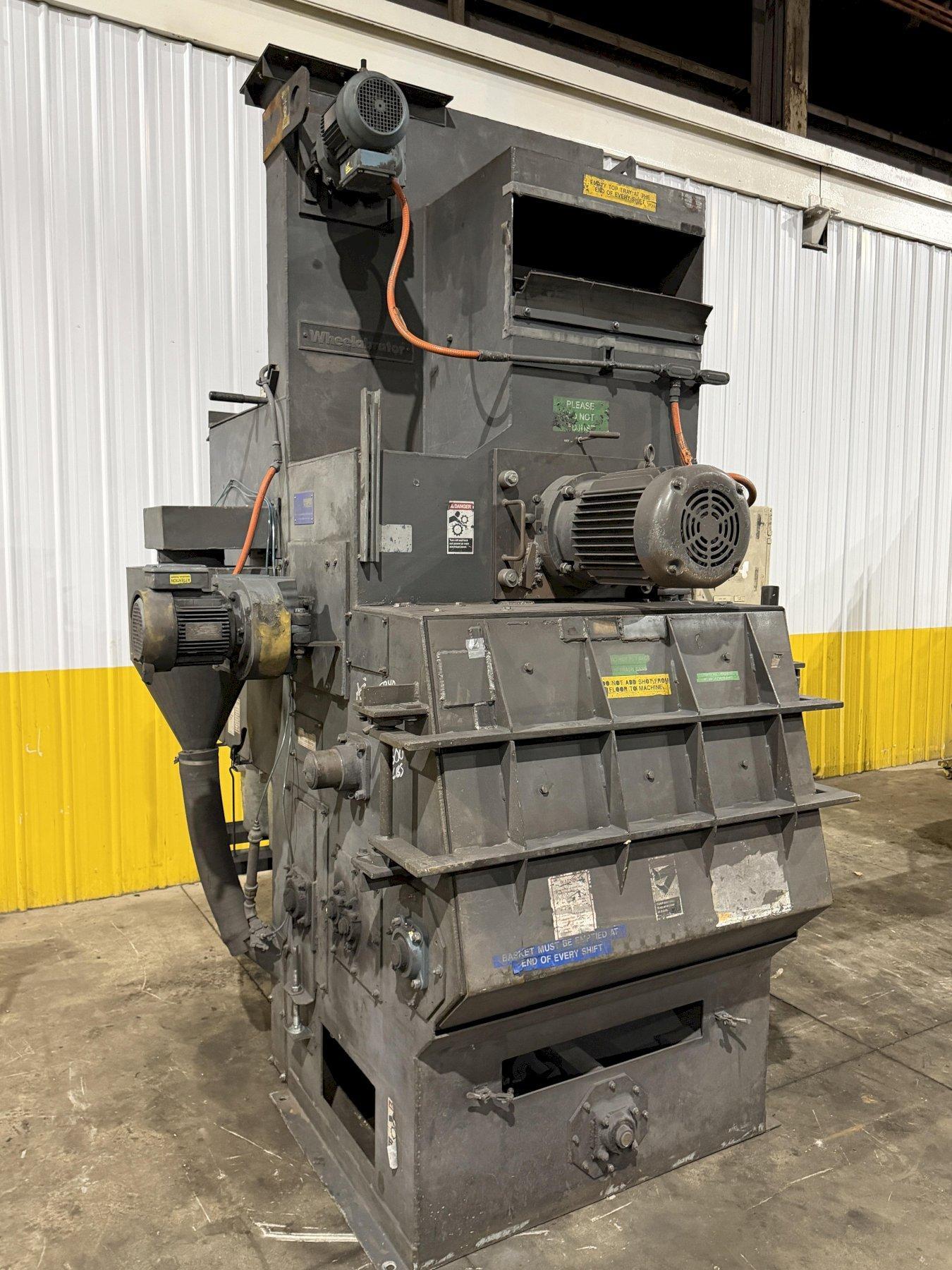 6 CU FT WHEELABRATOR MODEL WTB-6 TUMBLAST BELT TYPE BLAST CLEANING MACHINE: YOBRO #25940