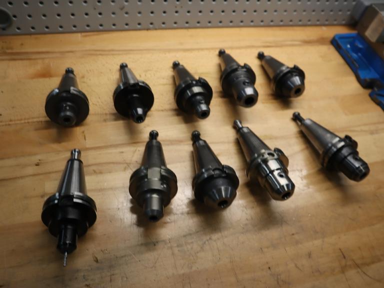 CT 40 Taper Tool Holders, (10) End Mill Holderss- Auction Item
