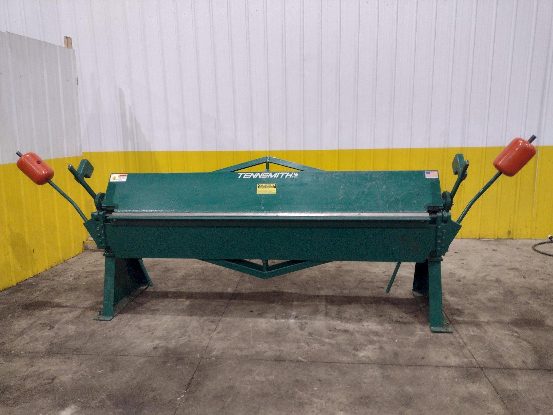 8' x 16 GAUGE TENNSMITH MODEL #HB97-16 MANUAL HAND APRON BENDING BRAKE: YOBRO #24388
