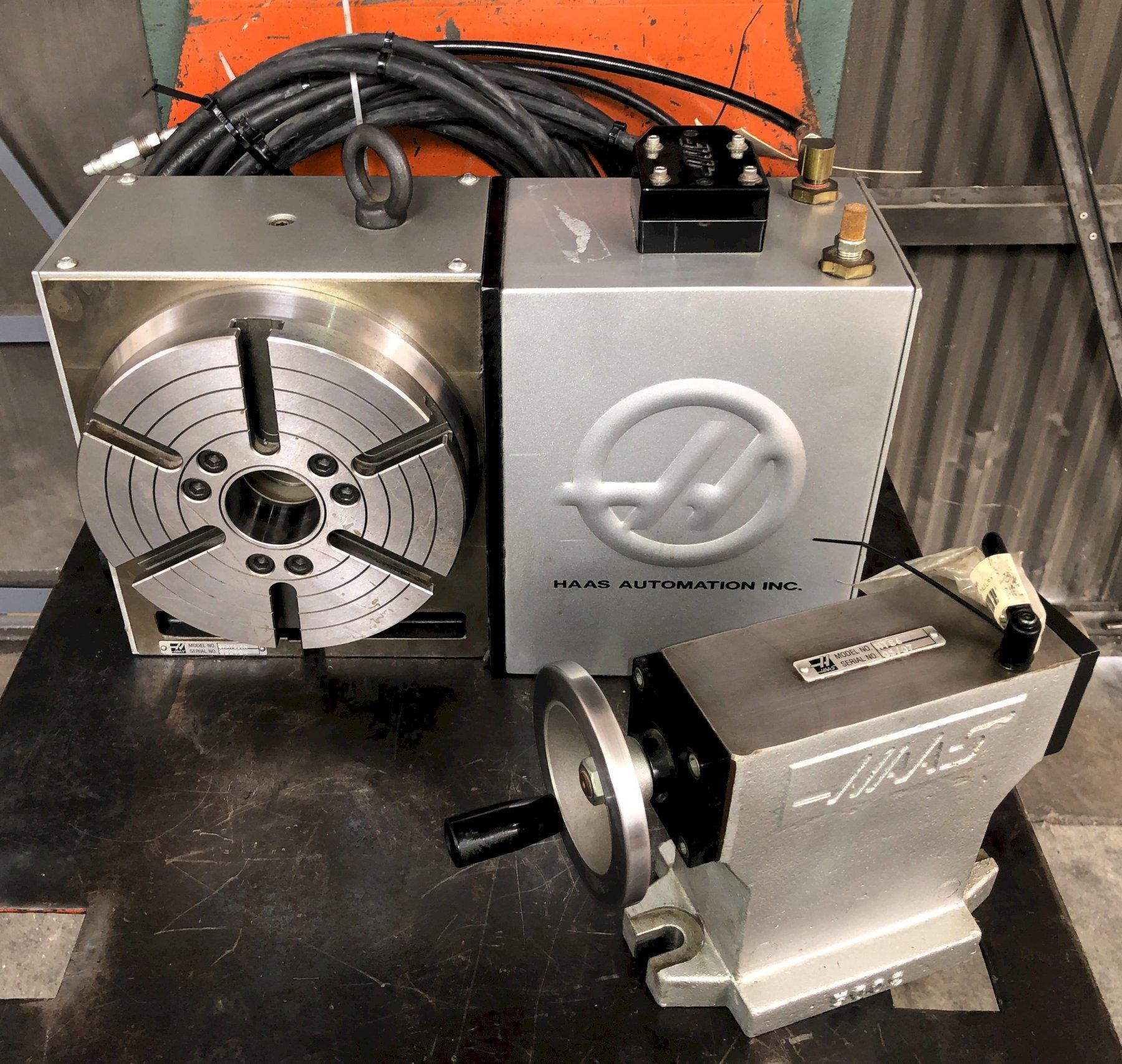 Haas HRT210 4th Axis Rotary Table with Haas HTS6 Tailstock