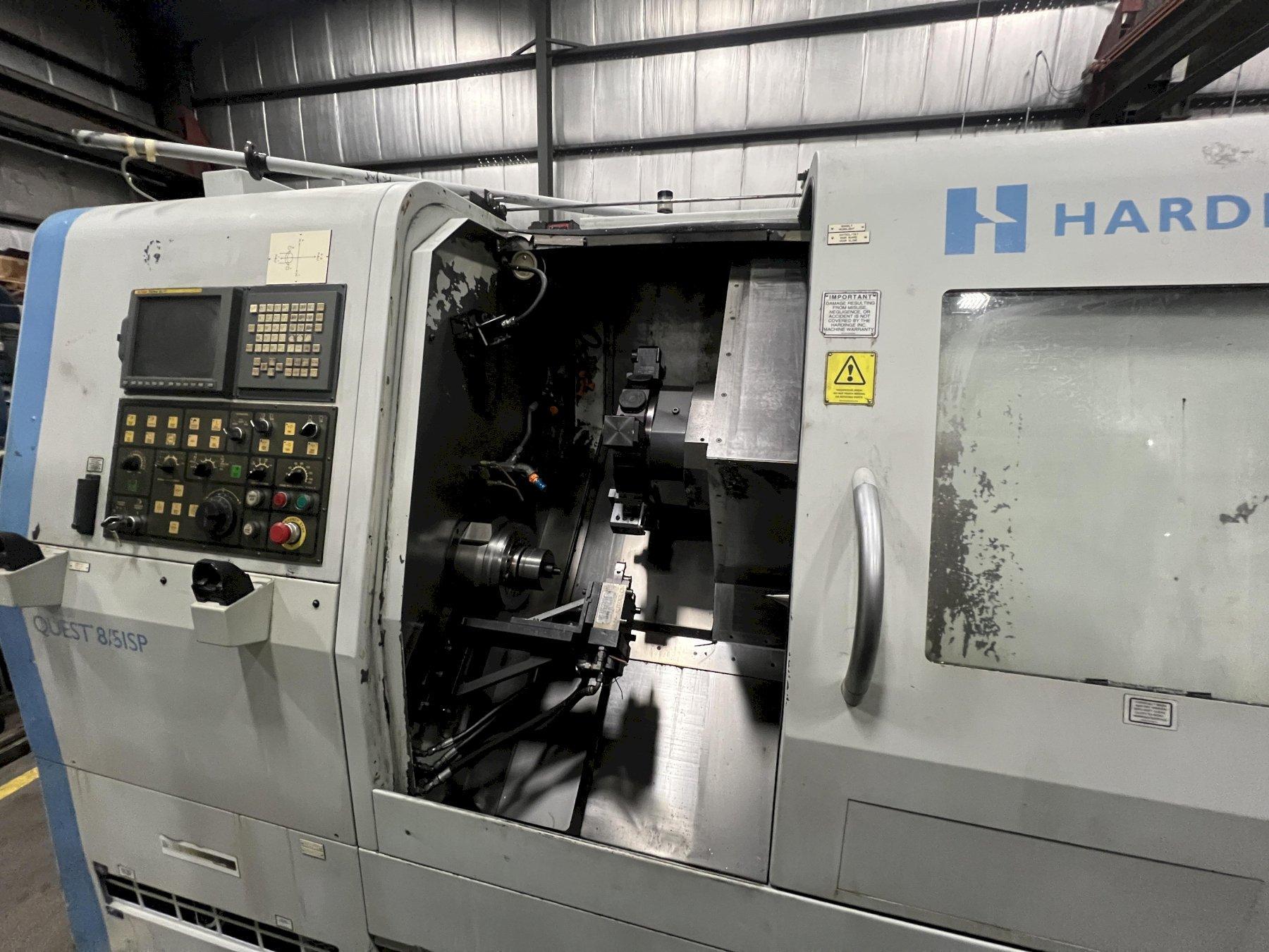 HARDINGE QUEST 8/5ISP MULTI-TASKING CNC LATHE, LIVE TOOLING, FANUC 21i-T, 2005