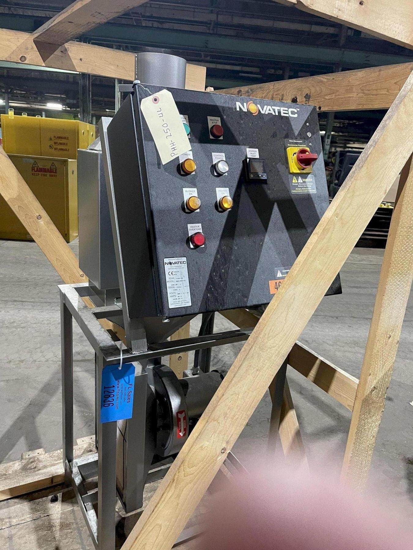 2015 like new Novatec model phh-250-ul mold dryer 1hp, 460 volt