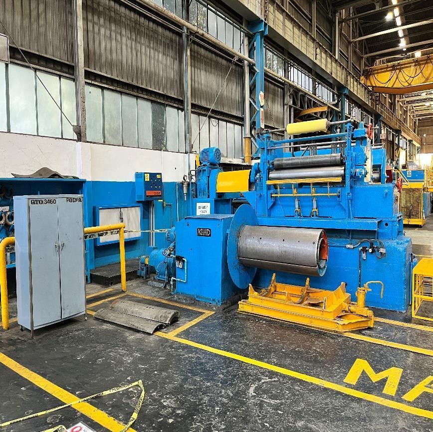 1300mm (51") x 1.25mm (0.05") Spidem Aluminum Slitting Line