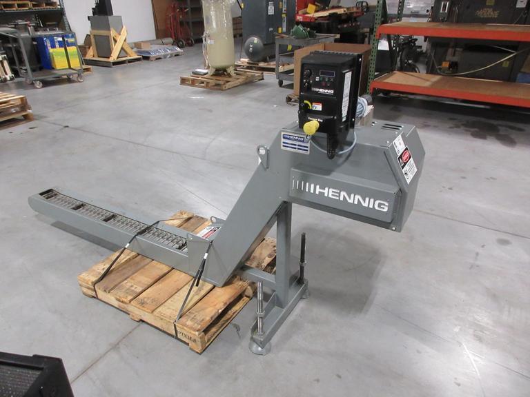 Hennig Chip Conveyor W/ Variable Speed Control - Custom Made For E32 Citizen Machine- Auction Item