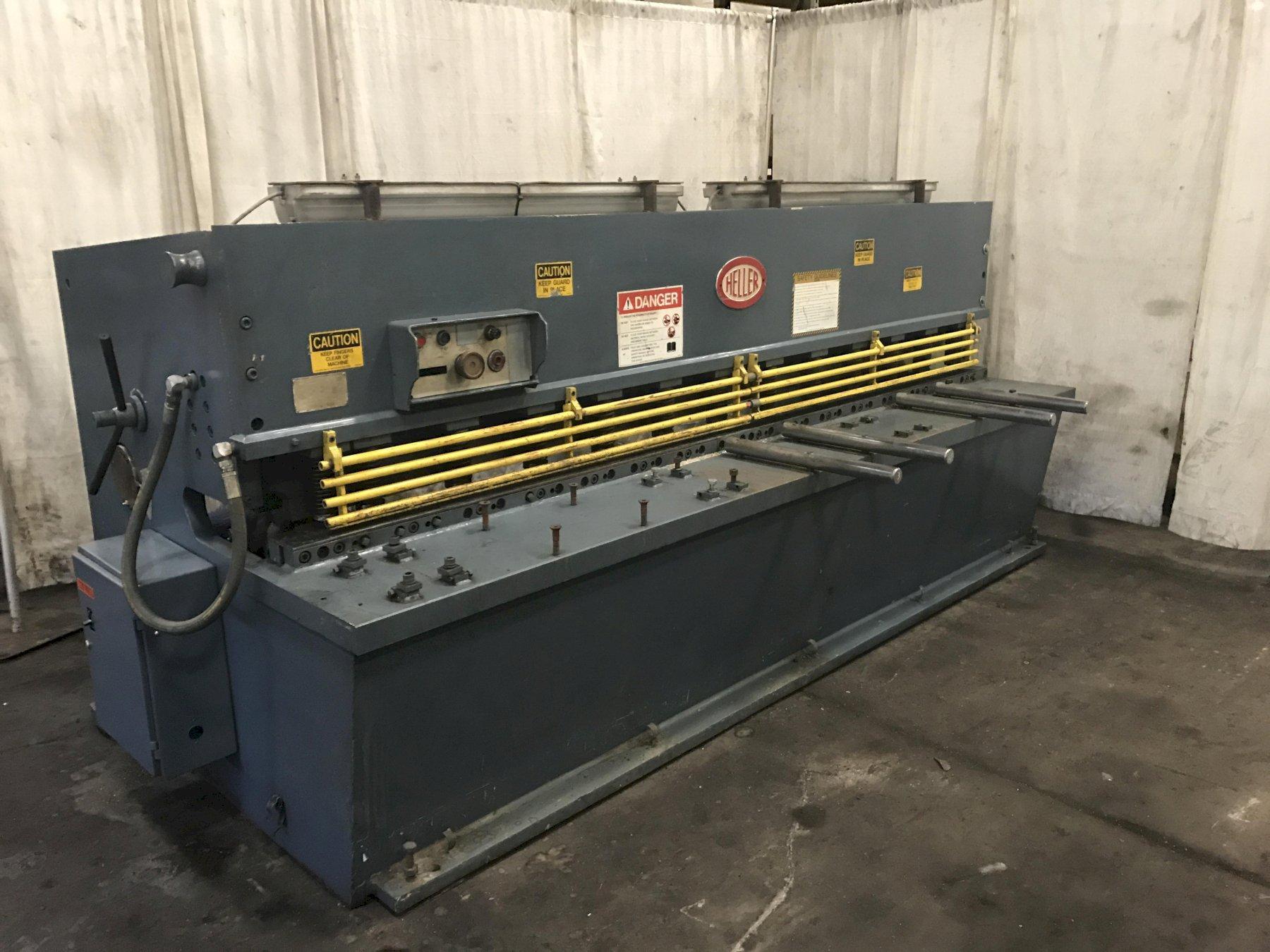 10' X 1/4' HELLER MODEL 630 HYDRAULIC POWER SHEAR: STOCK #69219