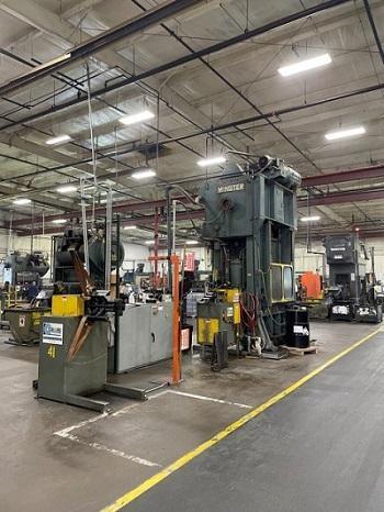 150 Ton Minster Hevi-Stamper SSDC Press With Dallas Servo Feed Line