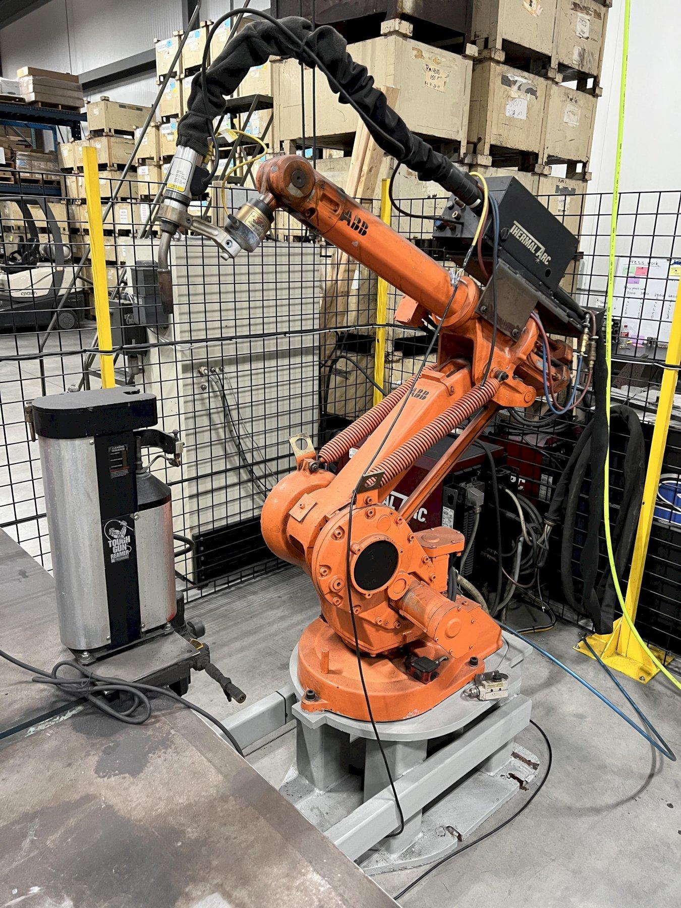 ABB WELDING ROBOT, THERMAL ARC 400SP POWERMASTER POWER SOURCE, REAMER