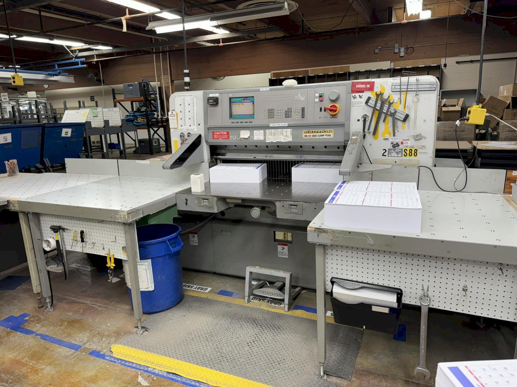 1999 Polar 115ED 45″ Paper Cutters with RA Joggers