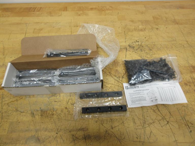 Mitee-Bite 33220 | 1/4-20" Screw Size Locating Rail, 1 Box (16 pcs) with Bag of Screws ** New In Box **- Auction Item