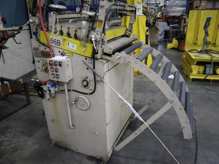 Rowe B-30 30" Coil Straightener, .065" Max Thickness, 7 Straightening Rolls, Entry and Exit Pinch Rolls, 2 HP- Auction Item