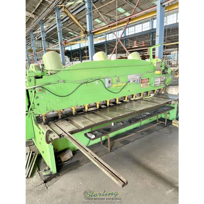 3/8" X 12' CINCINNATI MODEL 2512 MECHANICAL POWER HEAVY DUTY SQUARING SHEAR