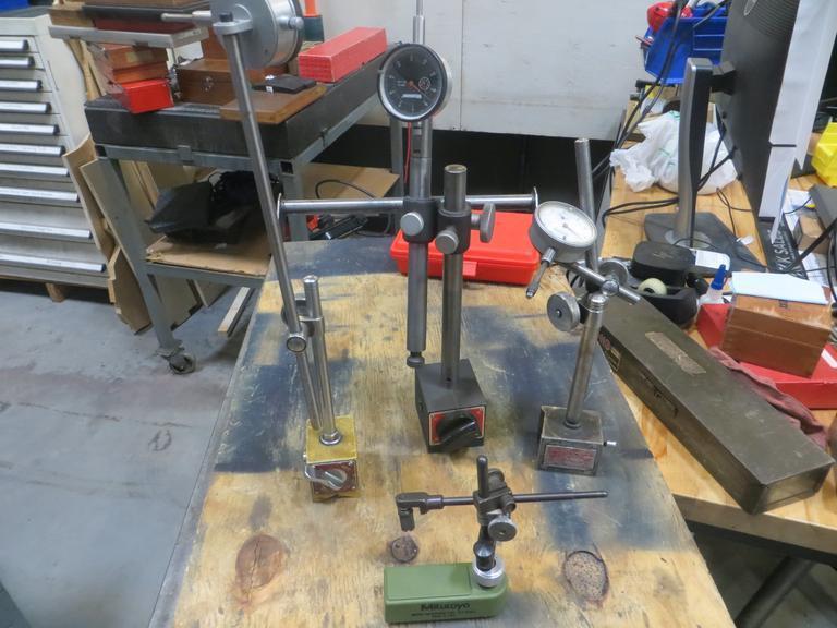 Micrometers (3) w 4 Assorted Magnetic Bases- Auction Item