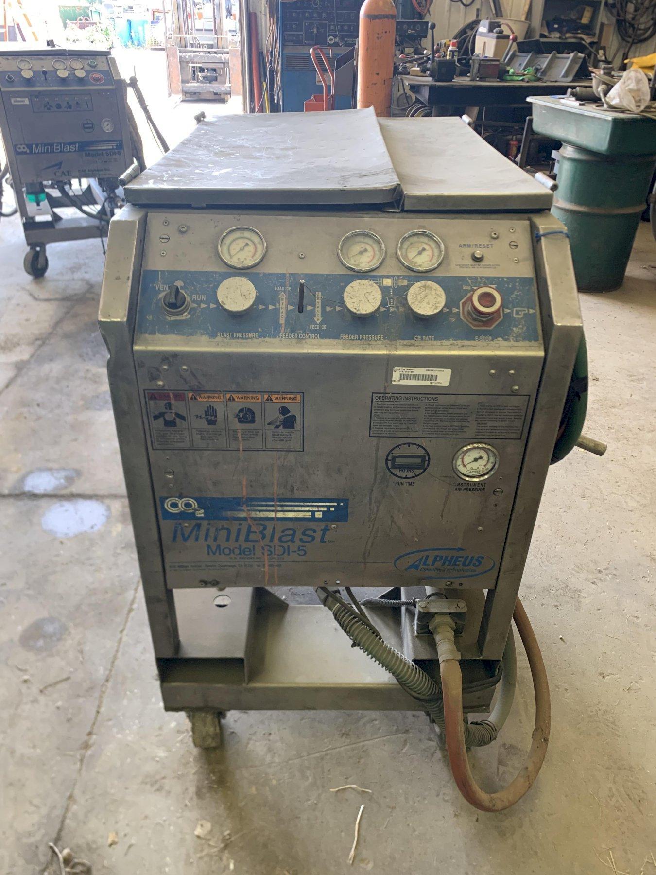 (1) PREOWNED COLD JET MINI BLAST DRY ICE BLASTING MACHINE, MODEL #: SDI-5