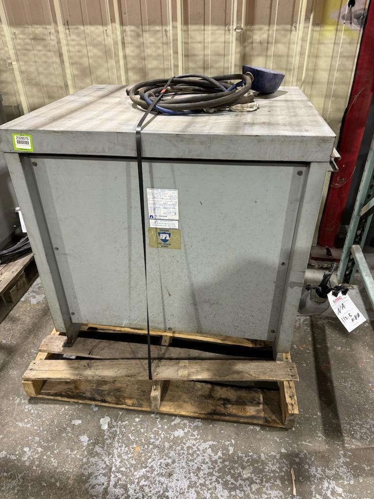 1 - PREOWNED ACME 112.5 KVA TRANSFORMER, MODEL #: T-1A-53345-3S