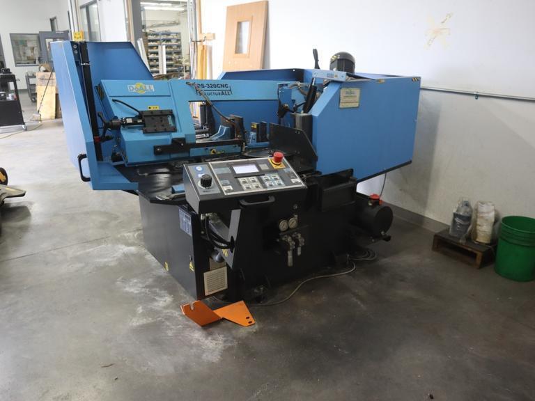 DoAll S-320CNC Structurall Programmable Horizontal Band Saw, Mitering to 60 Degrees, 11.75" Max Cut Diameter - NEW 2019- Auction Item
