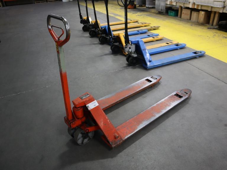 Pallet Jack Material Handling Model Magnum M55, 5500 LB Capacity 27" Fork Width 48" Fork Length- Auction Item