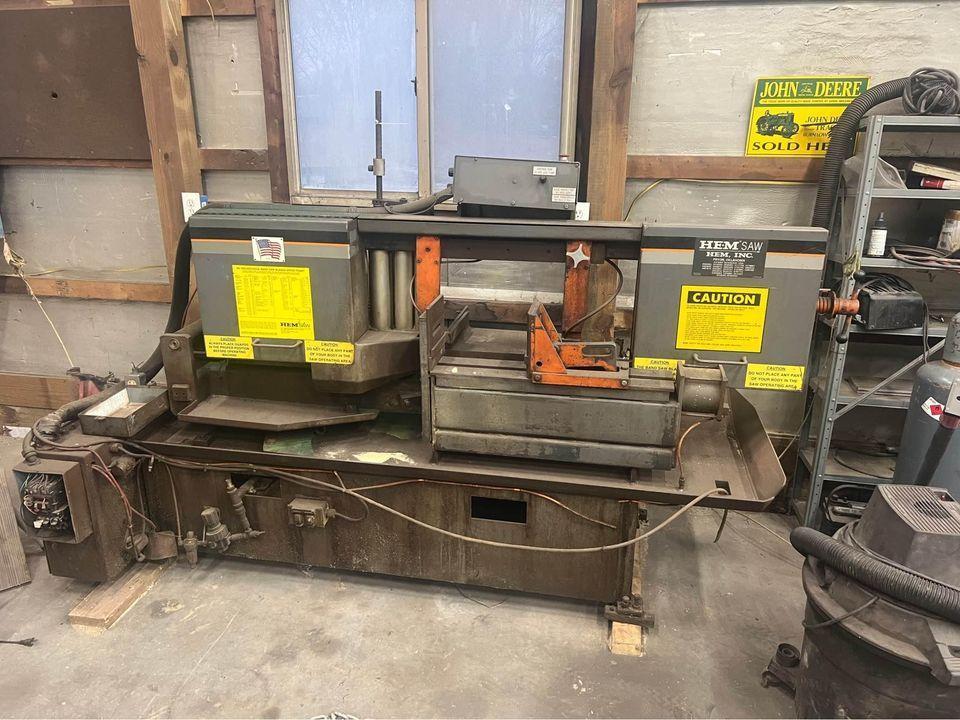 16″ x 12.75" HEM SIDEWINDER HORIZONTAL BAND SAW STOCK# 3418