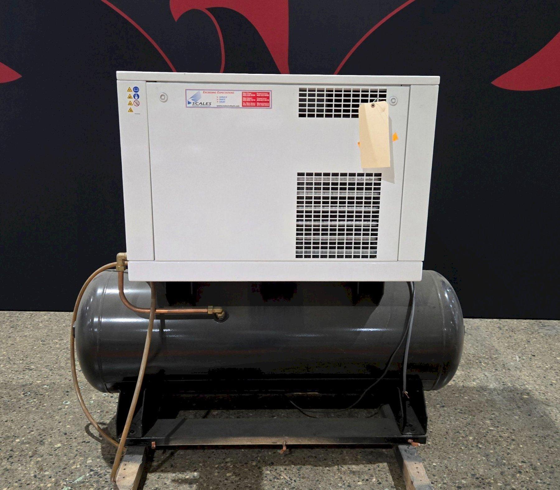 GARDNER DENVER HER7F-8 RECIPROCATING AIR COMPRESSOR 7.5HP 80GAL USED