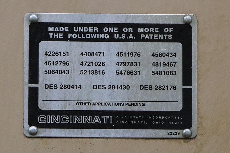 135 TON x 10 FT CINCINNATI HYDRUALIC PRESS BRAKE, MODEL: 135CBIIx8