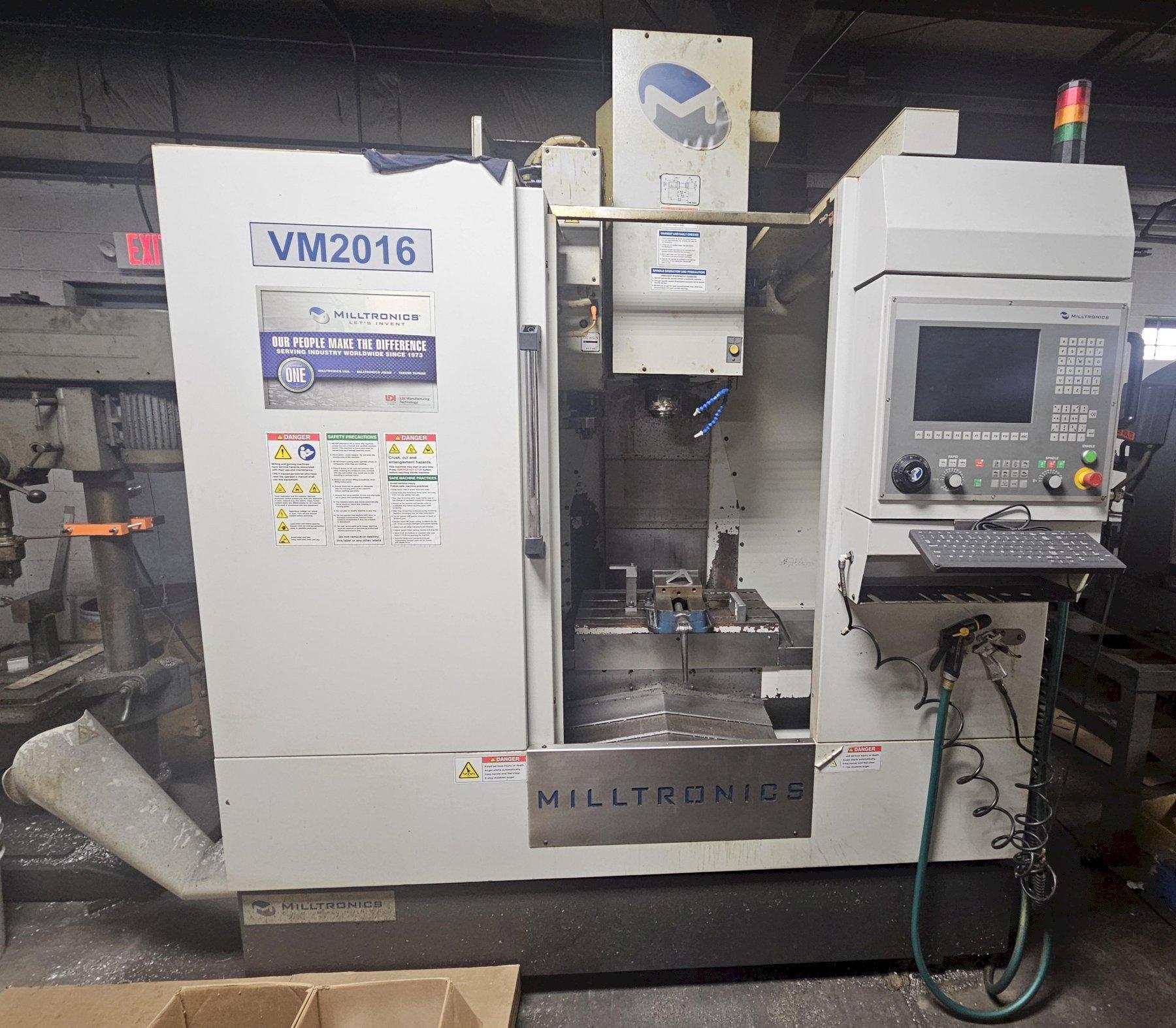 Milltronics Model VM2016 CNC Vertical Machining Center, S/N 12830.