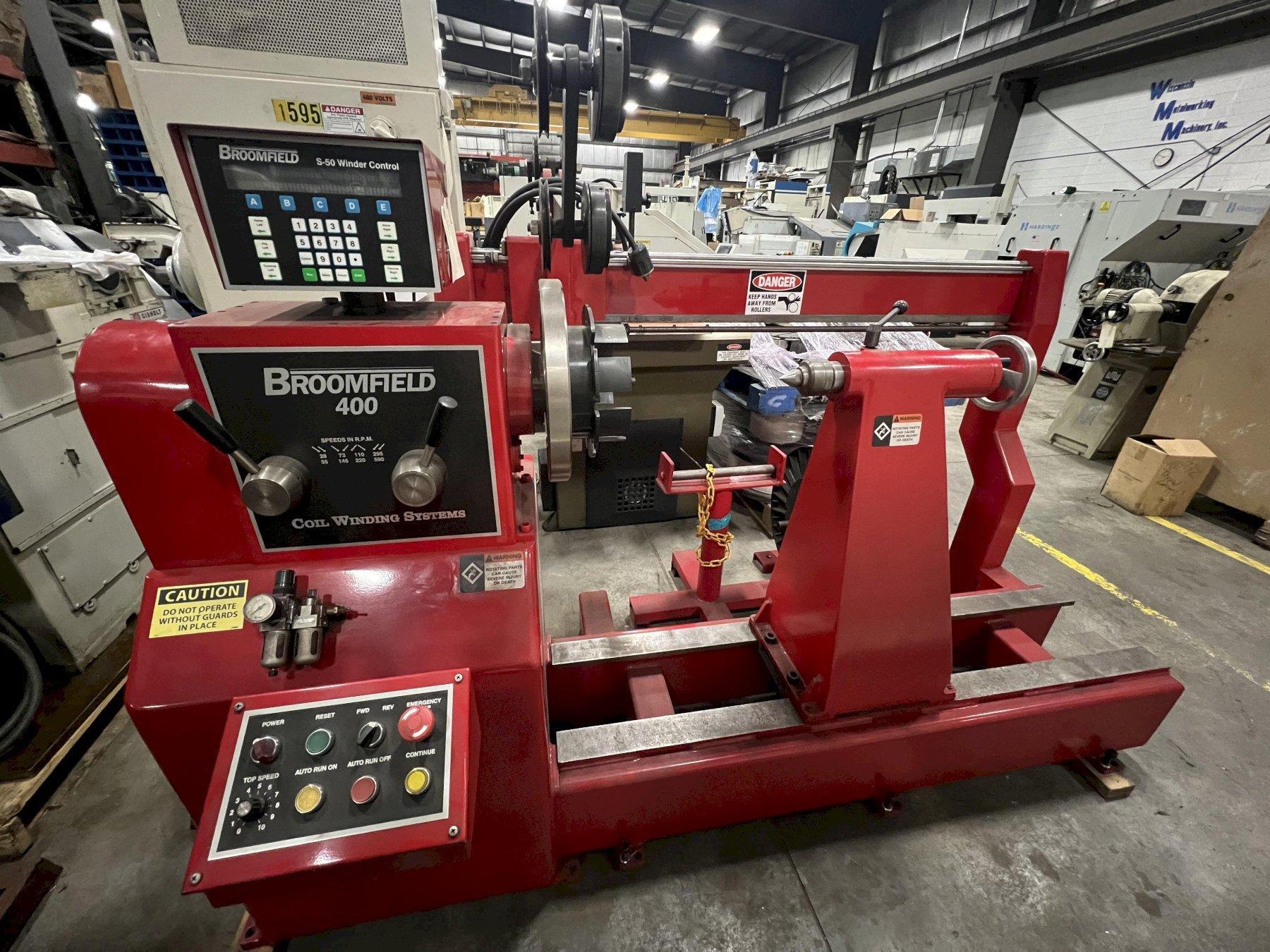 BROOMFIELD COIL WINDING MACHINE, MODEL 400C S50