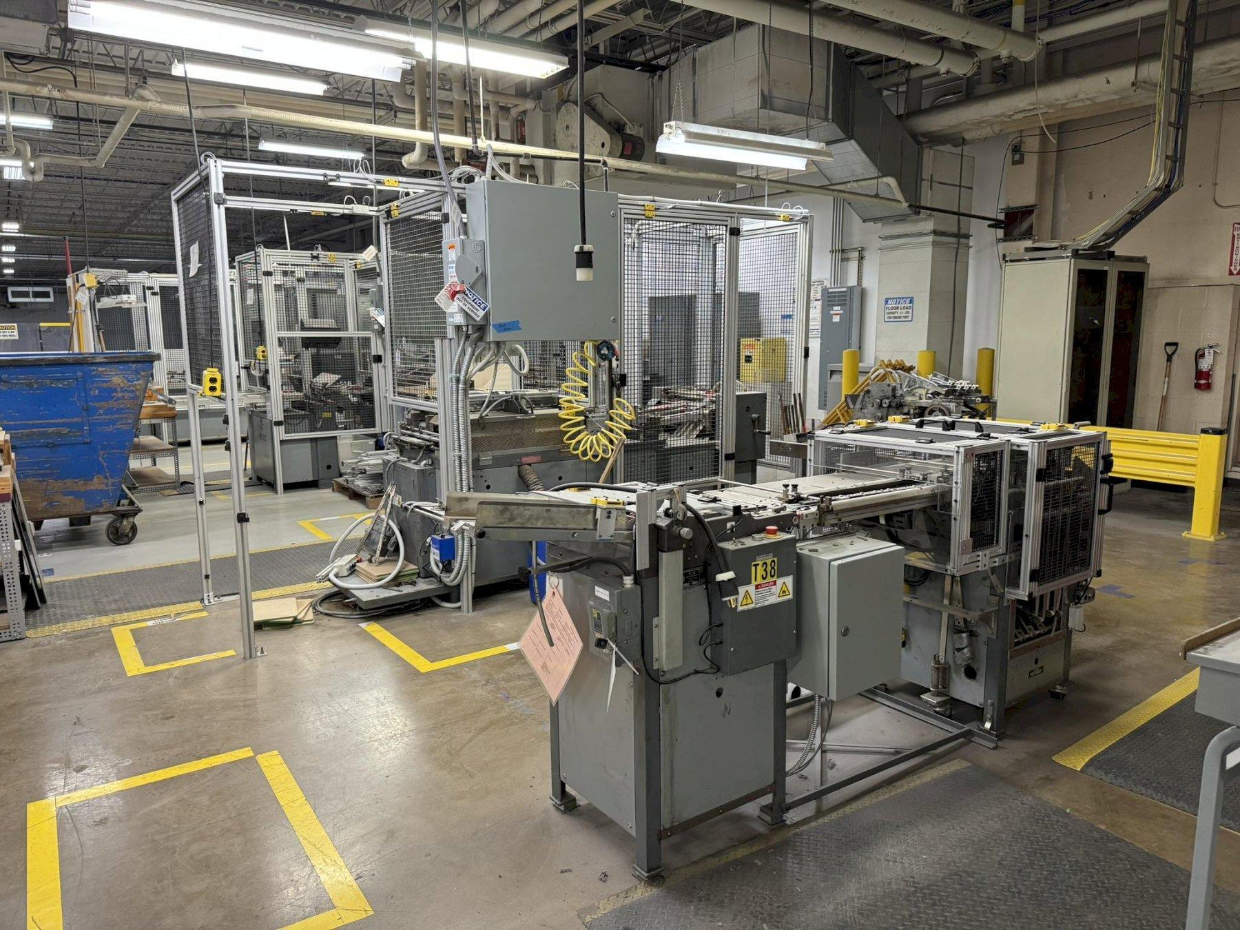 EZ Machine Index Tab Cutting Equipment, (2) RC86 Tab Cutters and RF86 Reinforcer