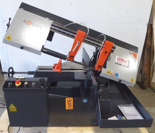 9″ x 18″ COSEN Horizontal Band Saw Model SH-460M, Miter, Semi-Auto, 1″ Blade 2 HP, New