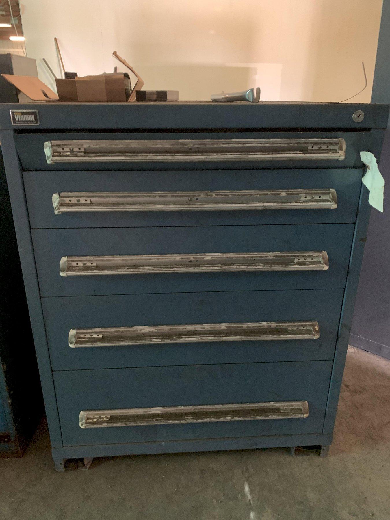 1 - PREOWNED STANLEY VIDMAR CABINET, 5 DRAWER