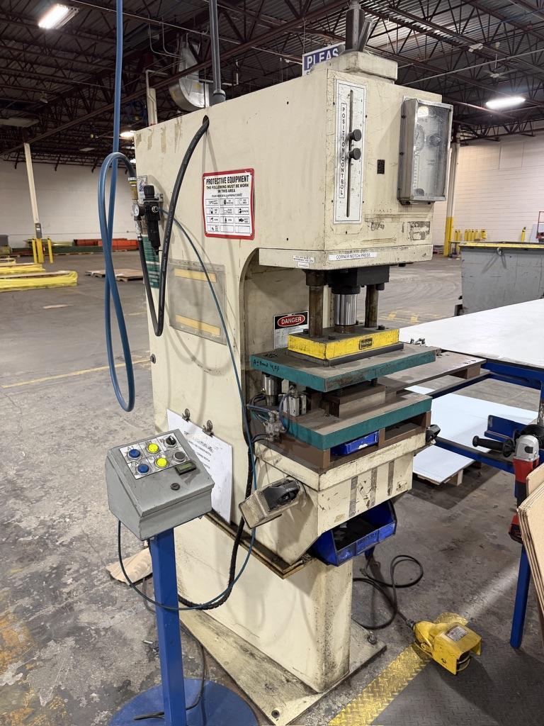 GREENERD HPB-15 HYDRAULIC PRESS WITH TOUCHLESS PALM BUTTONS