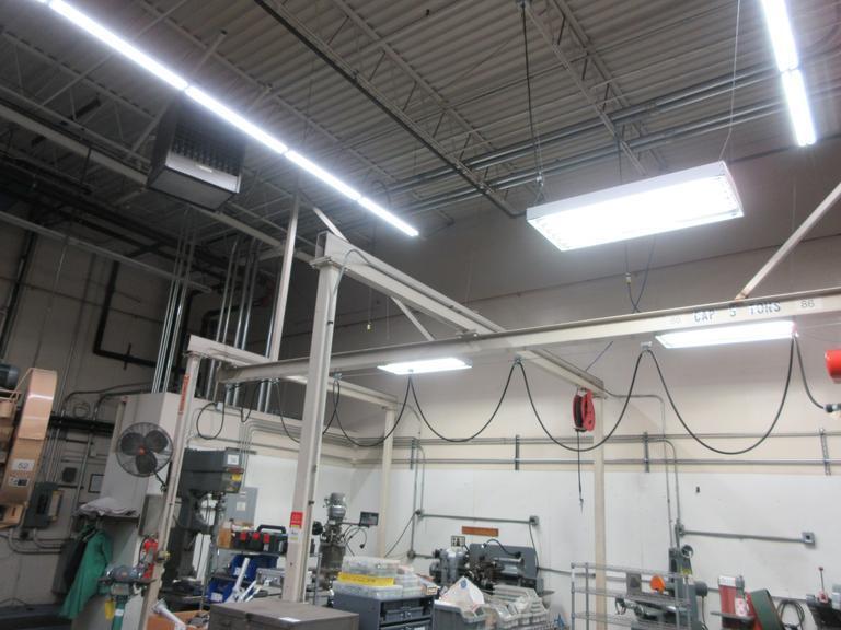 Freestanding Single Girder Overhead Crane, with CM Loadstar 2 Ton Electric Chain Hoist- Auction Item