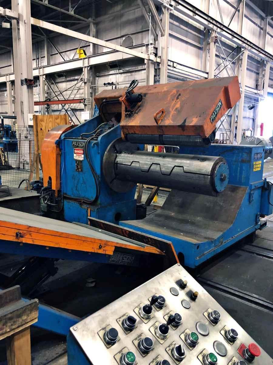 60" x .250" x 40,000# Paxson Slitting Line