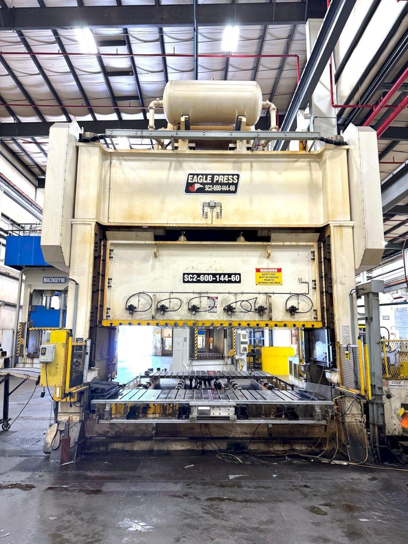 EAGLE 600 Ton 144" x 60"  - 16" Stroke / CHS 48" Coil Feed Line (2014)