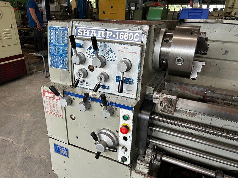 16"/24" x 60" SHARP Gap Bed Engine Lathe, Model: 1660C