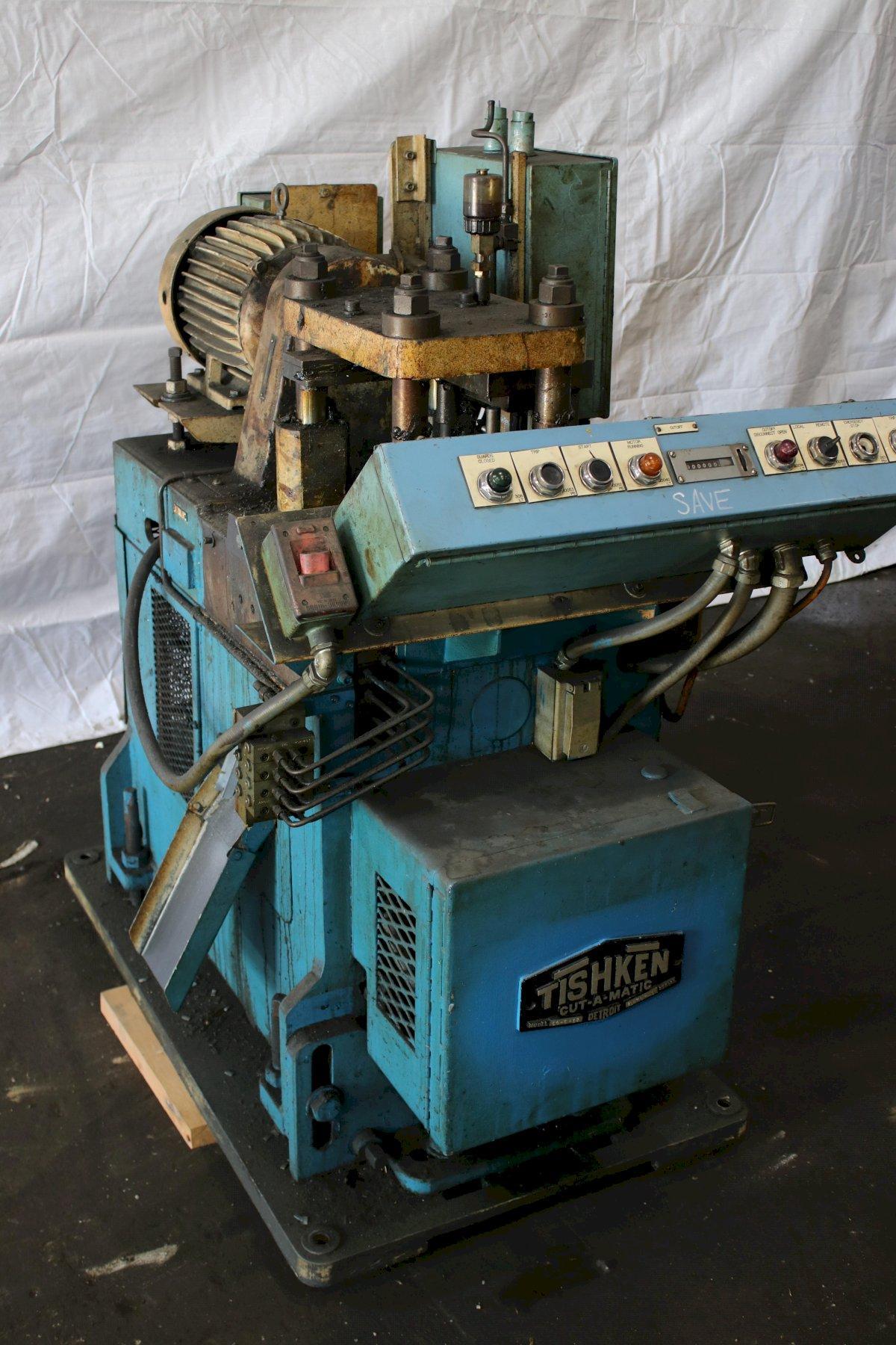 18 TON TISHKEN MODEL # CO-6 -18 4 POST CUTOFF PRESS: STOCK #75279