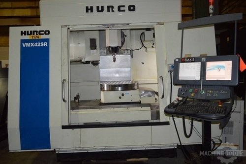 HURCO VMX42SR (5) AXIS CNC VERTICAL MACHINING CENTER, Max Control, 5-Axis, 42