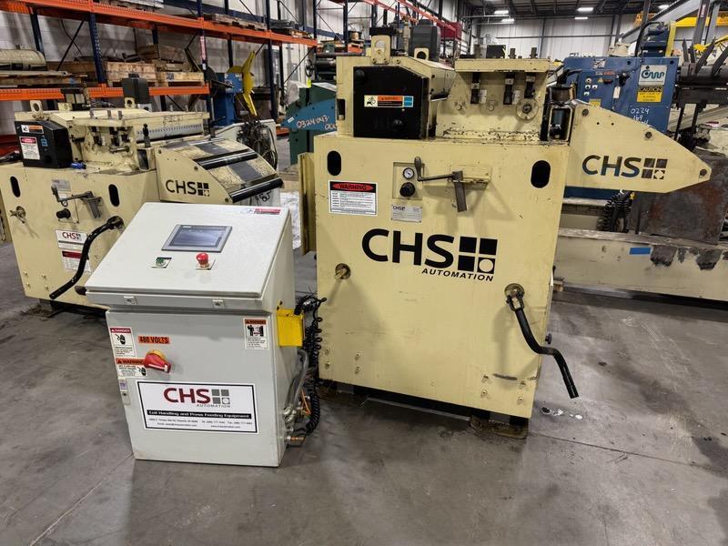 NIDEC-CHS Servo Roll Feed Straightener Combination 24" Wide x .110"