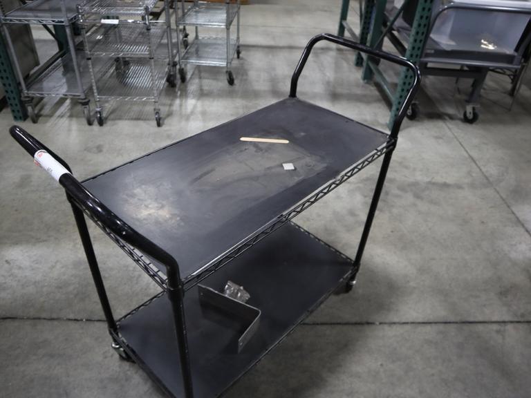 Wire Shop Cart - 2 Shelves- Auction Item