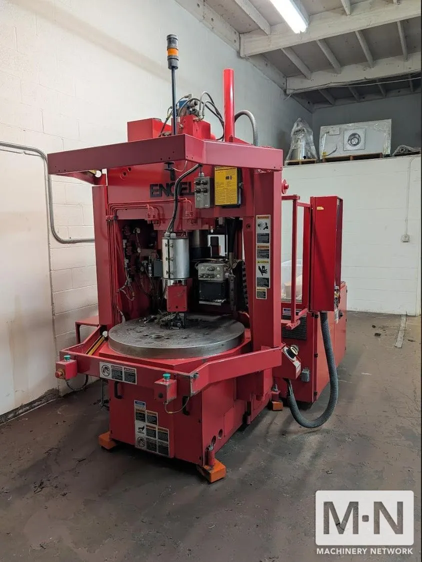 85 TON 5 OZ ENGEL MODEL ES200H/85  LIM SILICONE VERTICAL CLAMP INJECTION MOLDING MACHINE MFG 2006