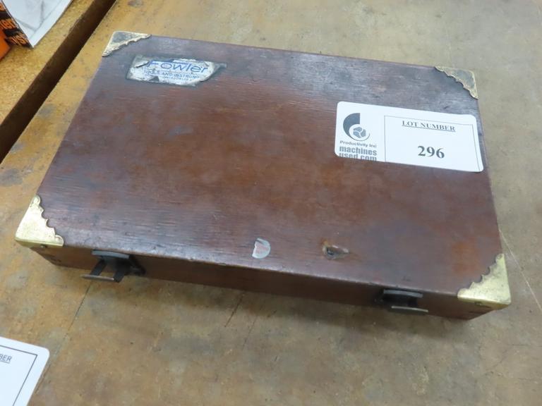 Fowler Gage Block Set in Wood Box- From .1000 - 4"- Auction Item
