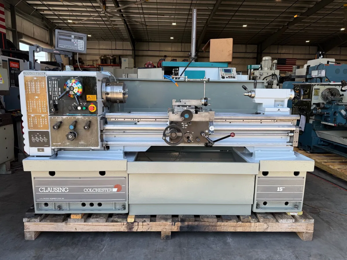 15"/23" X 50" CLAUSING COLCHESTER REMOVABLE GAP BED LATHE