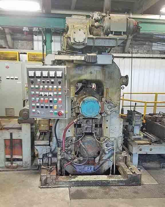 5" x 18" x 14" BLISS/UNITED 4 HIGH NON REVERSING ROLLING MILL (14679)