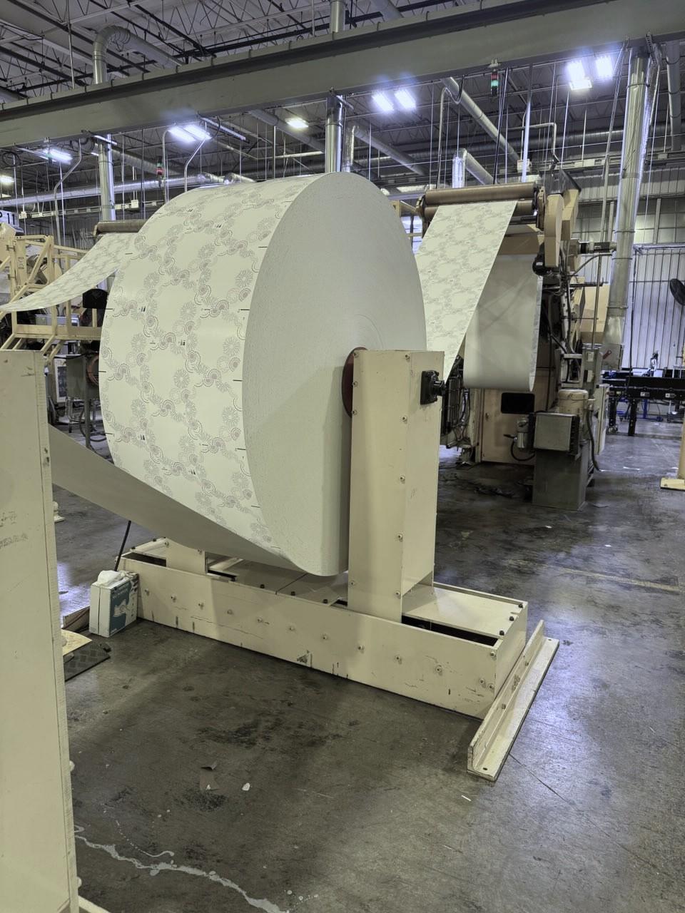 Peerless 44 Shaftless Paper Converting Unwind Stand, To 72