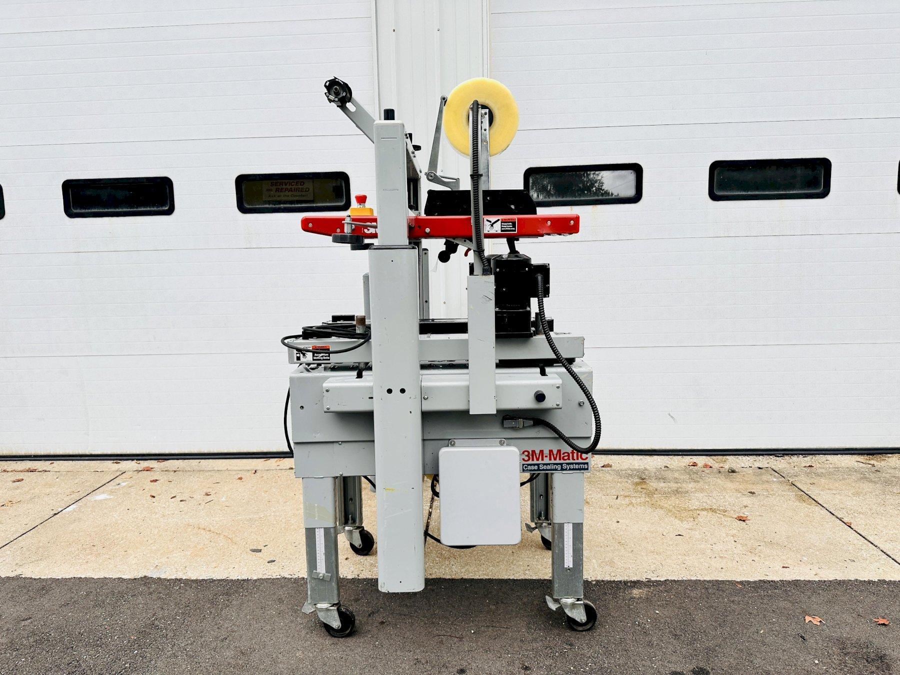 3M-Matic 800A Side Driven Belts w/ 2” Top and Bottom Tape Heads Adjustable Case Sealer