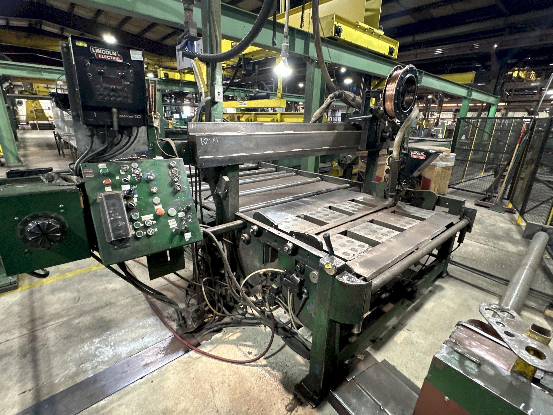 72” WIDE CONRAC WEB SEAM WELDER STATION MACHINE. STOCK # 0665025