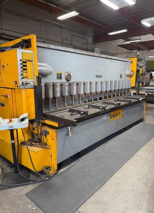 160 Ton x 12′ Gingras SPB-12-160 Shear/Press Brake Combo, 2008 – Backgauge