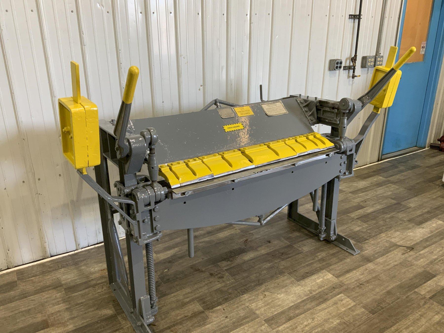 48" X 16 GA ROPER WHITNEY BOX & PAN FINGER BRAKE: STOCK #81492