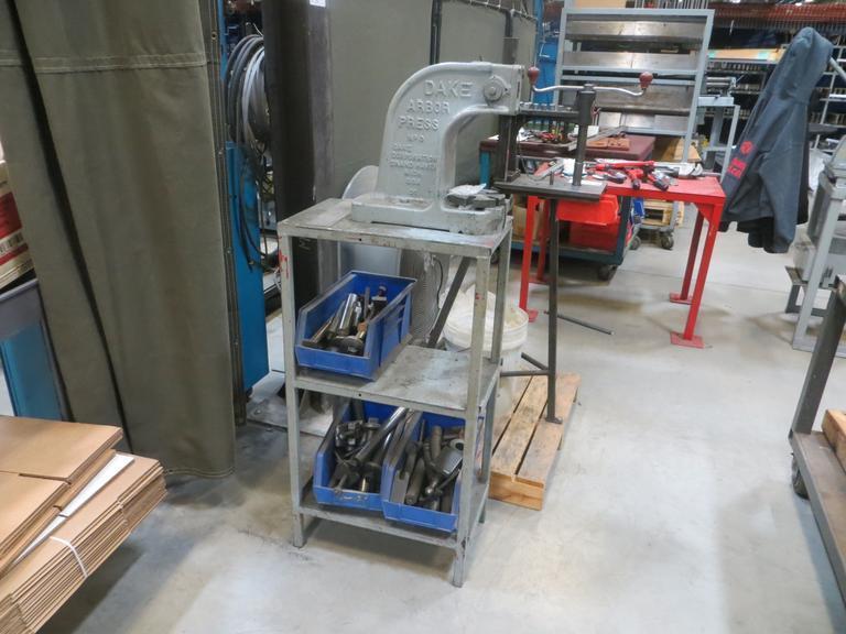 Dake No 0 Arbor Press On Stand- Auction Item